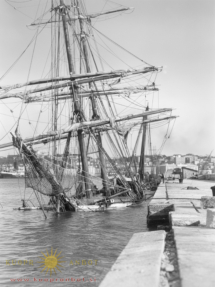 Tržaška obala 15. 6. 1911 po nevihti 1911