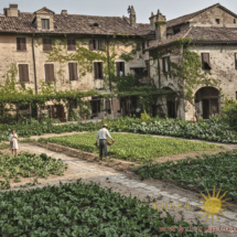 Restavrirana fotografija in pobarvana črno bela fotografija izpred okoli 100 let iz zbirke fotografij Morassi. Pri obdelavi slike sem si pomagal tudi z UI. koprski vrtovi